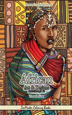 African Art and Designs Adult Coloring Book Travel Size