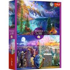 TREFL 2 x 500 det. dėlionių rinkinys „Amerika“ TREFL 2 x 500 det. dėlionių rinkinys „Amerika“