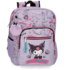Mokyklinė kuprinė „Kuromi“, violetinė, 38 cm