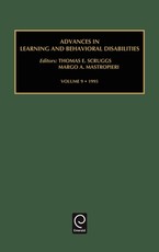 Advances in Learning and Behavioural Disabilities