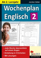 Wochenplan Englisch 2