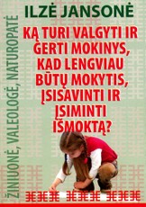 Ką turi valgyti ir gerti mokinys, kad lengviau būtų mokytis, įsisavinti ir įsiminti išmoktą?