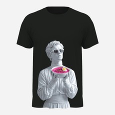Marškinėliai „Šaltas kavalierius“ Pink Soup, L, juoda