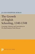 The Growth of English Schooling, 1340-1548