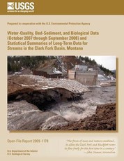 Water-Quality, Bed-Sediment, and Biological Data (October 2007 through September 2008) and Statistical Summaries of Long-Term Data for Streams in the Clark Fork Basin, Montana