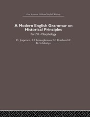 Jespersen, O: Modern English Grammar on Historical Principle