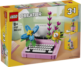 LEGO Creator Typewriter with Flowers