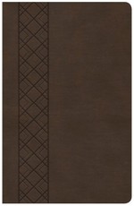 KJV Ultrathin Reference Bible, Value Edition, Brown Leathertouch