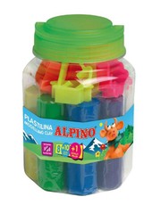 Plastilinas ALPINO 8sp+10 įrankių rinkinys