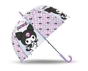 Permatomas rankinis skėtis „Kuromi“