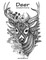 Deer Coloring Book for Grown-Ups 1