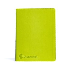 CSB Life Counsel Bible, Grass Green Leathertouch, Indexed