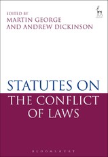 Statutes on the Conflict of Laws