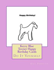 Kerry Blue Terrier Happy Birthday Cards