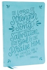 Nkjv, Thinline Bible, Verse Art Cover Collection, Leathersoft, Teal, Red Letter, Comfort Print