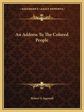 An Address To The Colored People