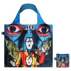LOQI pirkinių krepšys „GILBERT & GEORGE Death, Hope, Life, Fear Recycled Bag“