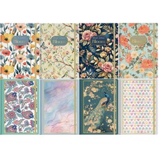 Užrašų knygelė kietais viršeliais „BLOOM“, A6, taškeliais, su gumele