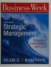 Strategic Management: Formulation, Implementation and Control