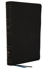 Nkjv, Large Print Thinline Reference Bible, Blue Letter, MacLaren Series, Genuine Leather, Black, Thumb Indexed, Comfort Print