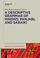 A Descriptive Grammar of Hindko, Panjabi, and Saraiki