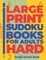 Large Print Sudoku Books For Adults Hard