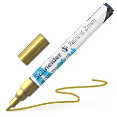 Žymeklis akrilinis Paint-lt 310 2mm auksinis