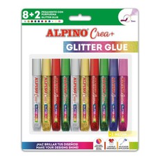 Blizgūs klijai ALPINO Crea+ 8sp + 2 neon