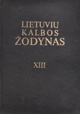 Lietuvių kalbos žodynas XIII