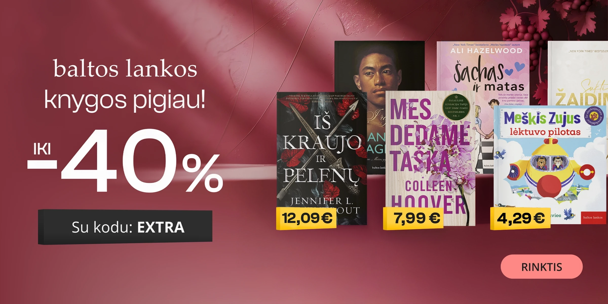 LEIDYKLOS BALTOS LANKOS KNYGOS - extra nuolaidos iki -40%!
