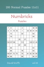 Numbricks Puzzles - 200 Normal Puzzles 11x11 vol.10