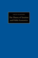 Theory of Taxation and Public Economics