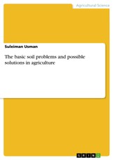 Usman, S: Basic soil problems and possible solutions in agri