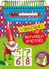 Skaičiuok su Netvarkos nykštuku. Su nuvalomu rašikliu!