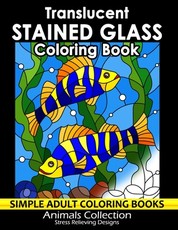 Translucent Stained Glass Coloring Book