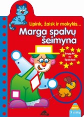 Marga spalvų šeimyna. Lipink, žaisk ir mokykis...
