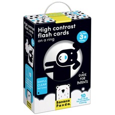 Lavinamosios kortelės kūdikiui „High Contrast Flash Cards on a Ring“