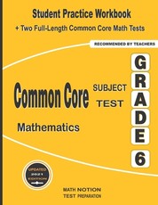 Common Core Subject Test Mathematics Grade 6
