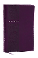 NKJV Holy Bible, Personal Size Large Print Reference Bible, Purple, Leathersoft, 43,000 Cross References, Red Letter, Thumb Indexed, Comfort Print: New King James Version