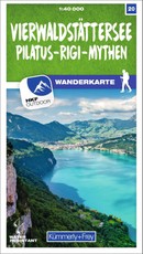 Vierwaldstättersee / Pilatus - Rigi - Mythen 20 Wanderkarte 1:40 000 matt laminiert