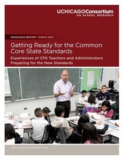 Getting Ready for the Common Core State Standards