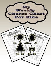 My Weekly Chores Chart for Kids