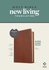 NLT Super Giant Print Bible, Filament Enabled Edition (Red Letter, Leatherlike, Brown)