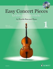 Easy Concert Pieces. Kontrabass und Klavier Band 1. Ausgabe mit CD