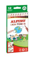 Pieštukai spalvoti ALPINO Skin tones 12sp