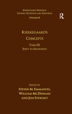 Volume 15, Tome III: Kierkegaard's Concepts