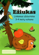 Ežiukas: linksmos užduotėlės 3-4 metų vaikams