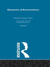Glossaries Of Americanisms   V