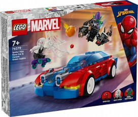 LEGO Super Heroes 76279 – Žmogus‑voras: lenktyninis automobilis ir Venomas bei Žaliasis goblinas