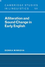 Alliteration and Sound Change in Early English